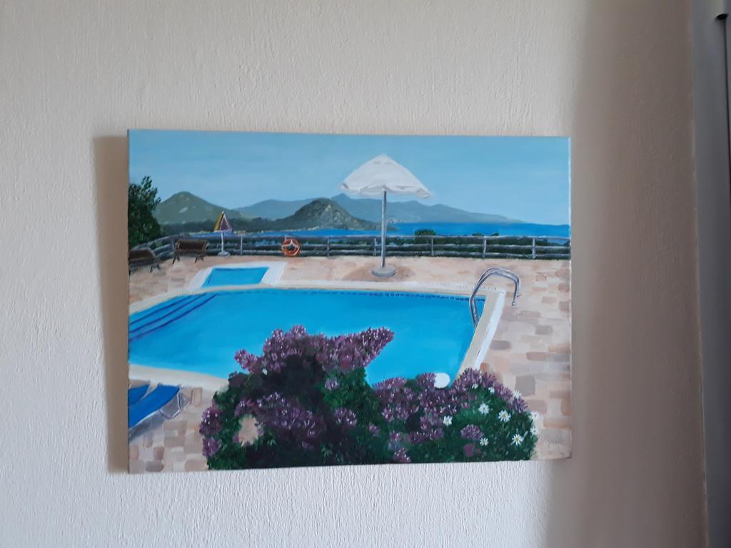 Stelios Apartments Istro Bagian luar foto
